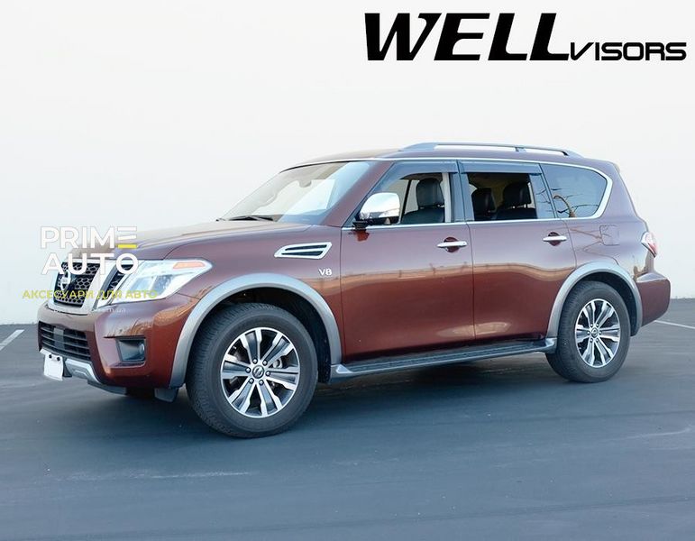 Дефлектори вікон, к-т 4 шт, Premium серія Infiniti QX80 2011 - 2023 Wellvisors 3-847IN007 3-847IN007 фото