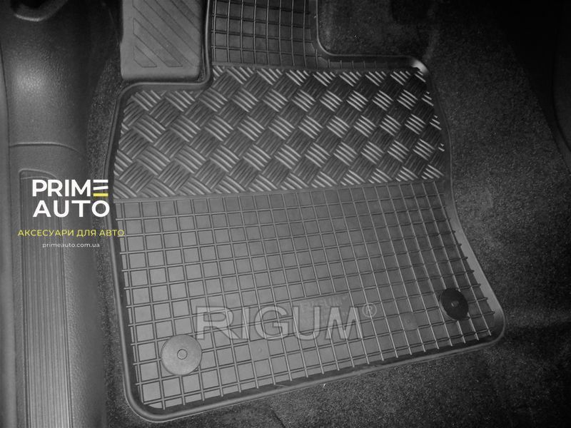 Килимки гумові автомобільні 4 шт чорні Audi A3 2013 - 2020 Rigum 902686 902686. фото
