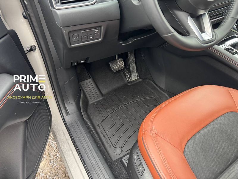 Килими автомобільні 3D Лайнери High Performance передні Mazda CX-5 2017 + чорний WeatherTech 4411871IM 4411871IM фото