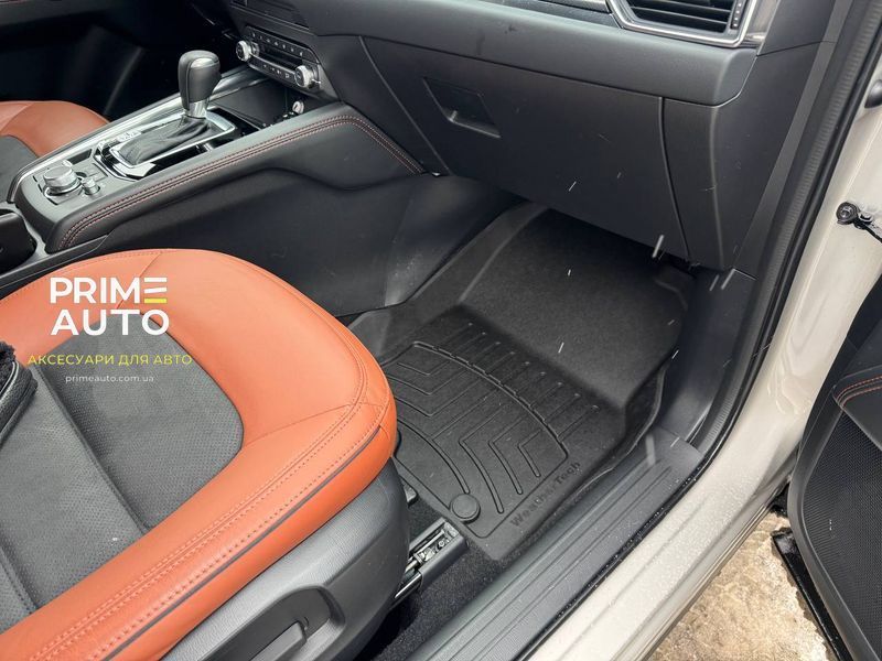 Килими автомобільні 3D Лайнери High Performance передні Mazda CX-5 2017 + чорний WeatherTech 4411871IM 4411871IM фото