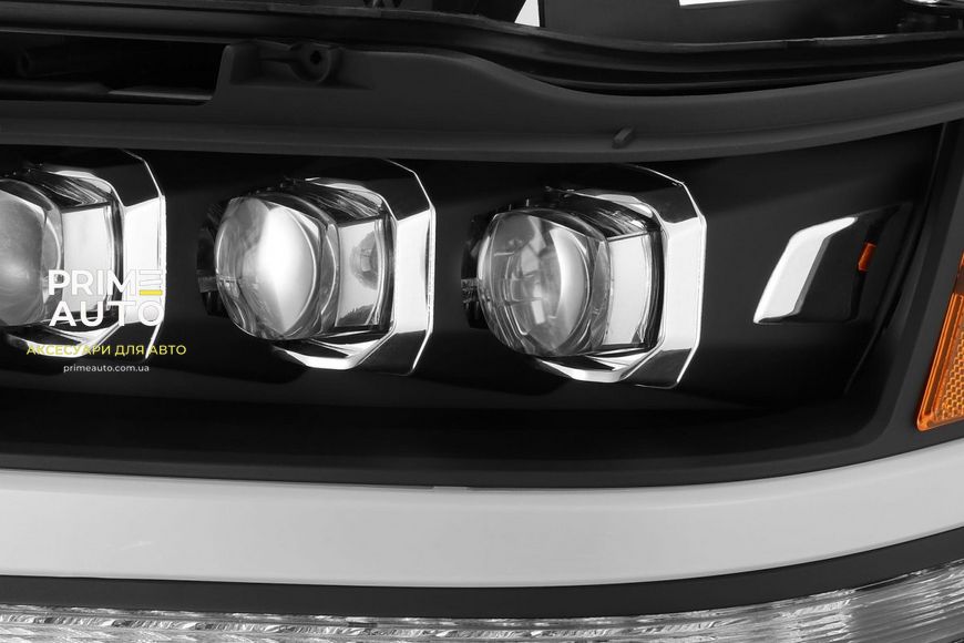 Передні фари Dodge Ram 1500 2019-2023 LED NOVA серія чорні AlphaRex 880518 880518 фото