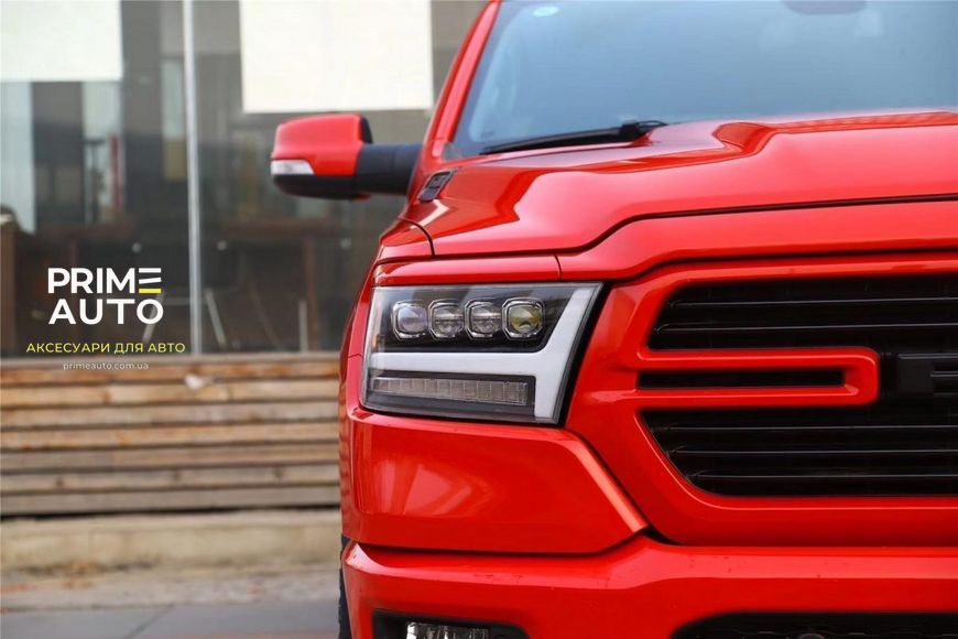 Передние фары Dodge Ram 1500 2019-2022 LED NOVA серия черные AlphaRex 880518 880518 фото