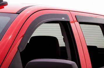 Дефлекторы окон клеящиеся черные матовые LOW PRO Chevrolet Silverado 1500 2014-2018 к-т 4 шт AVS 774033 774033 фото