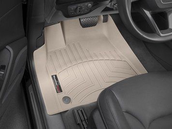 Килими автомобільні 3D Лайнери передні Audi Q8 2016 - 2025 бежевий WeatherTech 458871 458871. фото