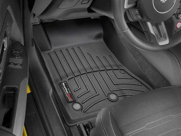 Коврики автомобильные 3D Лайнеры передние Ford Mustang 2015 - 2023 черный WeatherTech 446991 446991 фото