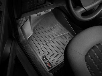 Килими автомобільні 3D Лайнери передні Lancia Musa 2004 - 2014 чорний WeatherTech 443891 443891 фото