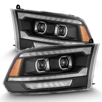 Передні фари RAM/Dodge Ram 1500 Classic 2009-2024 G2 Style PRO серія чорні AlphaRex 880561 880561 фото