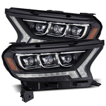 Передні фари Ford Ranger 2019 - 2022 LED NOVA серія чорні AlphaRex 880124 880124 фото