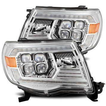 Передние фары Toyota Tacoma 2005-2011 LED NOVA серия хром AlphaRex 880743 880743 фото