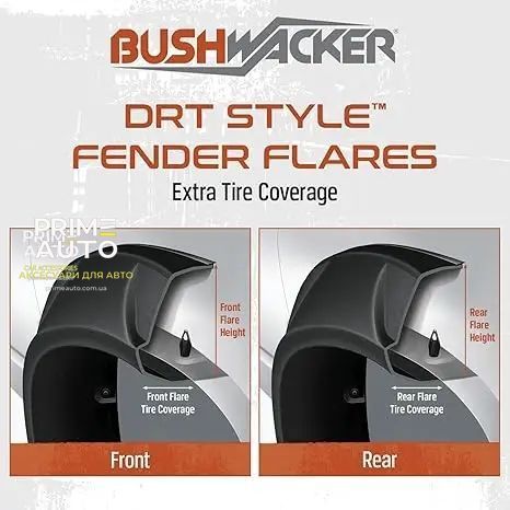 Расширители арок комплект 4 шт RAM/Dodge Ram 1500 Classic 2009-2018 DRT-style черный Bushwacker 50932-02 50932-02 фото