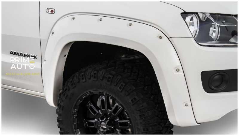 Расширители арок передние 2 шт Volkswagen Amarok 2011-2022 Pocket-style черный Bushwacker 171001-02 171001-02 фото