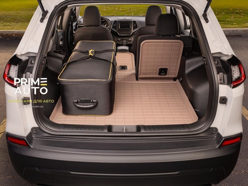 Килим в багажник на спинку сидінь 3D High Performance Hyundai Santa Fe/Hybrid 2025 - 2026 чорний WeatherTech 401852IM 401852IM фото
