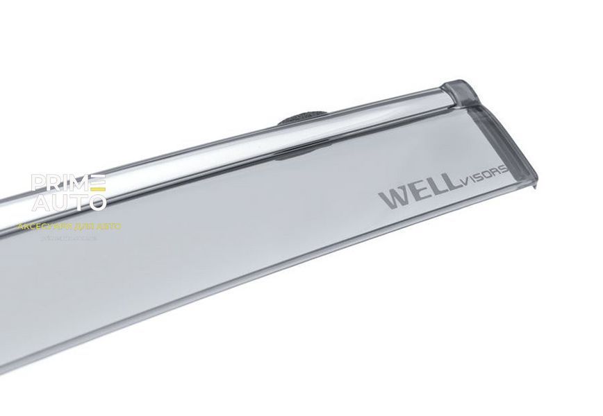 Дефлекторы окон к-т 4 шт с хромированным молдингом Lexus GS 2013 - 2020 Wellvisors 3-847LX022 3-847LX022 фото