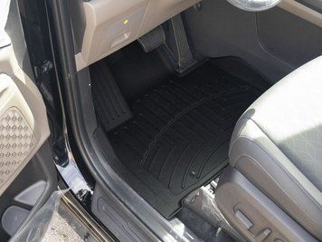 Килими автомобільні 3D Лайнери High Performance передні Kia Carnival Hybrid 2025-2026 чорний WeatherTech 4419111IM 4419111IM фото