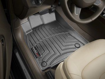 Коврики автомобильные 3D Лайнеры передние Audi A4;S4 2009 -2016 черный WeatherTech 442121 442121. фото