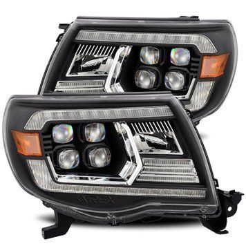 Передние фары Toyota Tacoma 2005-2011 LED NOVA серия черные AlphaRex 880742 880742 фото