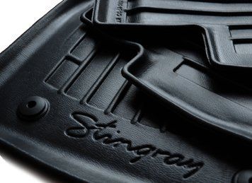 Килимки автомобільні з бортиком комплект передні 2 шт Toyota Yaris 2011 - 2020 XP13 чорний Stingray 5022562 5022562 фото