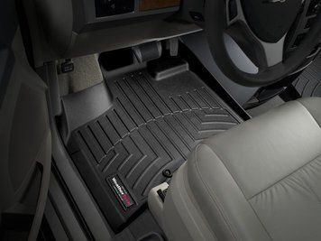 Килими автомобільні 3D Лайнери передні Chrysler Town & Country 2008 - 2012 чорний WeatherTech 441411 441411.. фото