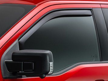 Дефлектори вікон вставні передні Nissan Titan 2004 - 2015 темний глянцевий WeatherTech 80342IM 80342IM фото