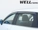 Дефлектори вікон, к-т 4 шт, з чорним хромованим молдингом Mazda CX-5 2017 - 2023 Wellvisors 3-847MZ018 3-847MZ018 фото 4