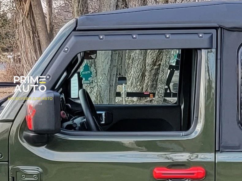 Дефлектори вікон к-т 2 шт Tough Guard Jeep Wrangler JK 2007-2018 2 Door TV7W07-2 TV7W07-2 фото