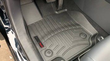 Килими автомобільні 3D Лайнери передні Toyota RAV4 2019 + чорний WeatherTech 4415161 4415161 фото