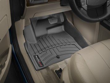 Килими автомобільні 3D Лайнери передні Land Rover Range Rover LR2 Discovery 2 2013 - 2015 чорний WeatherTech 445631 445631 фото