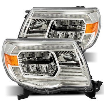 Передние фары LED Toyota Tacoma 2005-2011 LED LUXX серия хром AlphaRex 880734 880734 фото