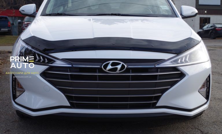 Дефлектор капота Hyundai Elantra 2019-2021 гладкий FormFit HD10E19 HD10E19 фото