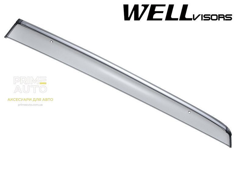Дефлекторы окон к-т 4 шт с хромированным молдингом Honda Fit 2015 - 2020 Wellvisors 3-847HD004 3-847HD004 фото