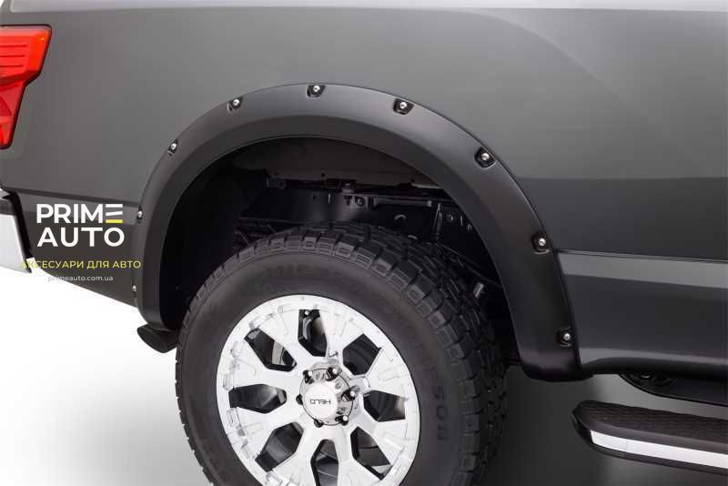 Розширювачі арок комплект 4 шт Nissan Titan XD 2016-2024 Pocket-style чорний Bushwacker 70909-02 70909-02 фото