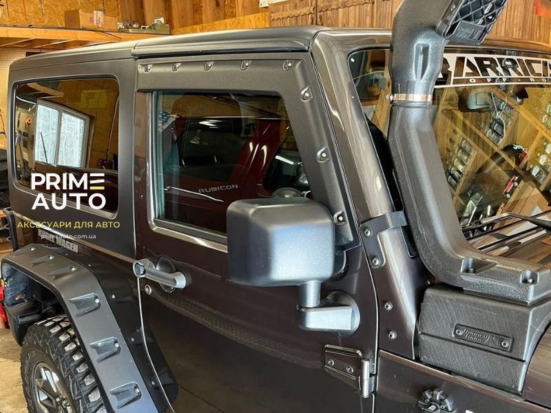 Дефлекторы окон к-т 2 шт Off-Road стиль з болтами Wrangler JL 2 Door 2019 - 2025 текстурированный TV7W18-2 TV7W18-2 фото