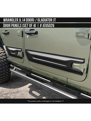 Молдинги бокові Jeep Gladiator 2019-2024 чорний AIR DESIGN JE05D26 JE05D26. фото