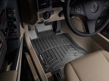 Килими автомобільні 3D Лайнери передні Mercedes-Benz GLK-Class 2013 - 2015 чорний WeatherTech 445011 445011 фото