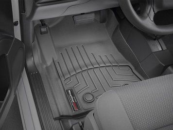 Килими автомобільні 3D Лайнери передні GMC Sierra 1500 2014 - 2018 чорний WeatherTech 449141V 449141V. фото