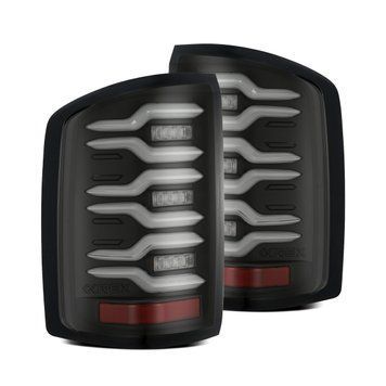 Задні ліхтарі GMC Sierra 2500 2014-2018 LED LUXX серія чорні AlphaRex 630040 630040. фото