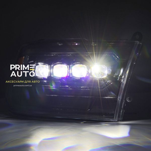 Передні фари RAM/Dodge Ram 1500 Classic 2009-2024 LED G2 Style NOVA серія колір Alpha-Black AlphaRex 880557 880557 фото