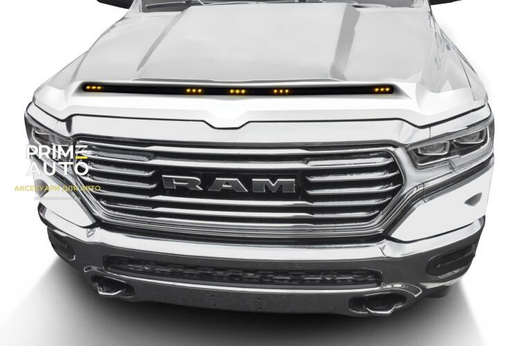 Дефлектор капоту RAM RAM 1500 2021-2023 колір слонової кістки AVS 753163-PWD 753163-PWD фото