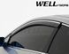 Дефлектори вікон, передні, з хромованим молдингом Honda Accord 2013 - 2017 Coupe Wellvisors 3-847HD031 3-847HD031 фото 5
