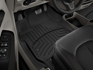 Килими автомобільні 3D Лайнери High Performance передні Chrysler Pacifica Hybrid 2017-2020 чорний WeatherTech 449451IM 449451IM:. фото