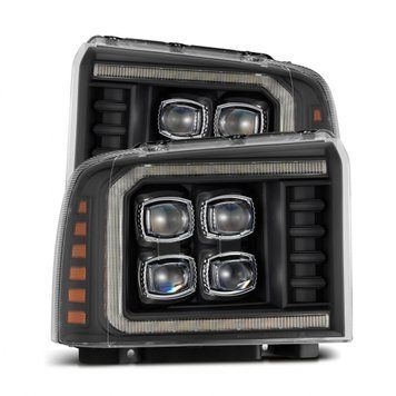 Передні фари Ford F-250 2005-2007 LED NOVA серія чорні AlphaRex 880319 880319 фото
