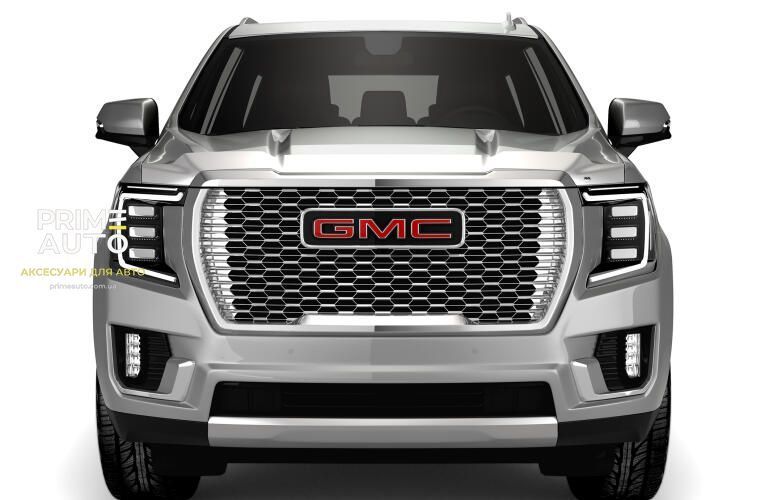 Дефлектор капоту клеючий Aeroskin хромований GMC Yukon 2021 - 2025 AVS 622184 622184 фото