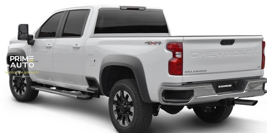 Расширители арок комплект 4 шт Chevrolet Silverado 2500/3500 HD 2020-2025 Extend A-style черный Bushwacker 40986-02 40986-02 фото