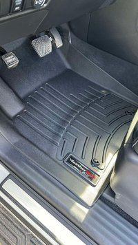 Килими автомобільні 3D Лайнери передні Infiniti QX80 2011 - 2018 чорний WeatherTech 443361 443361* фото