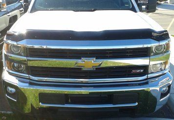 Дефлектор капота Chevrolet Silverado 3500 2017-2019 гладкий FormFit HD5M15 HD5M15. фото