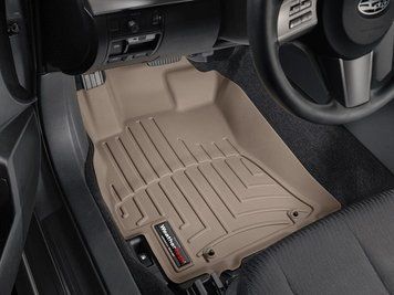 Килими автомобільні 3D Лайнери передні Subaru Outback 2010 - 2014 бежевий WeatherTech 452591 452591 фото