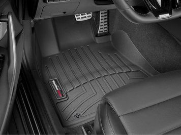 Килими автомобільні 3D Лайнери передні Kia Stinger 2018 - 2023 чорний WeatherTech 4412381 4412381 фото