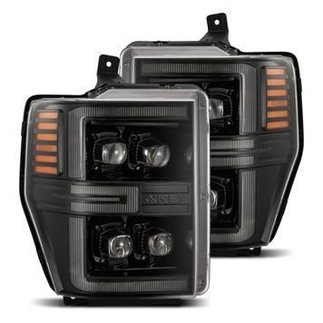 Передні фари Ford Super Duty 2008-2010 LED NOVA серія колір Alpha-Black AlphaRex 880311 880311 фото