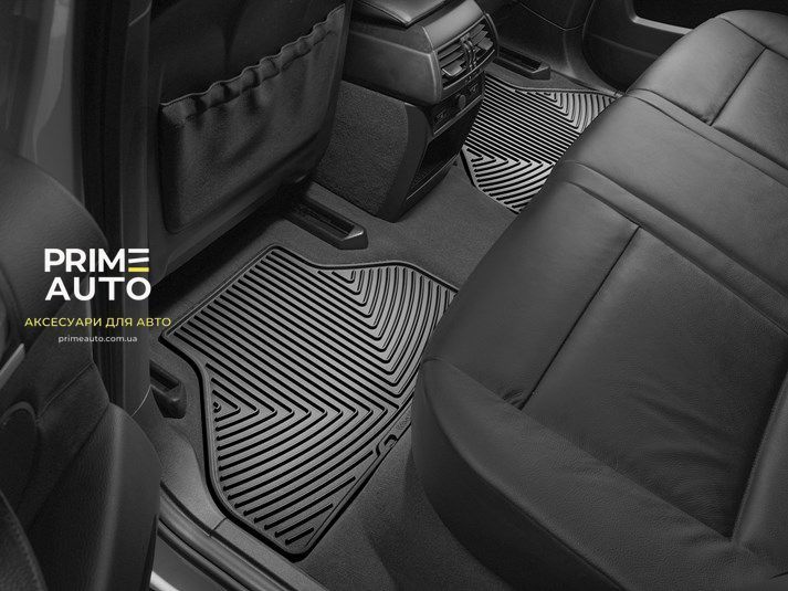 Килими гумові другого ряду BMW X6 2007 - 2013 чорний WeatherTech W144 W144 фото