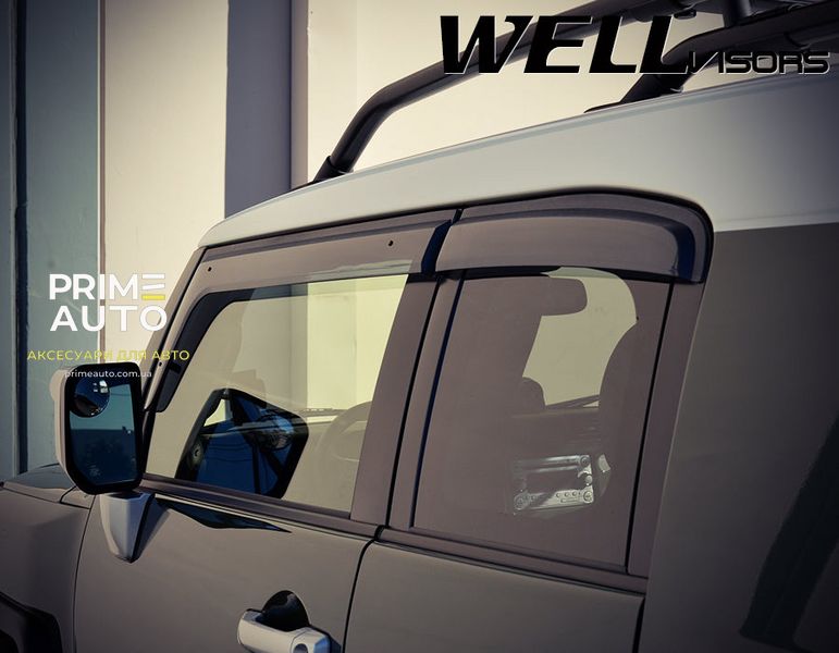 Дефлектори вікон, к-т 4 шт, Premium серія Toyota FJ Cruiser 2007 - 2014 Wellvisors 3-847TY021 3-847TY021 фото